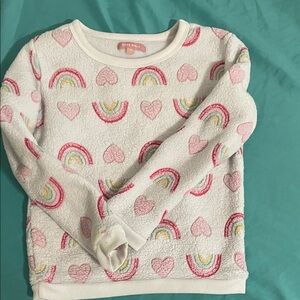 Kids Rainbow Heart Sweatshirt